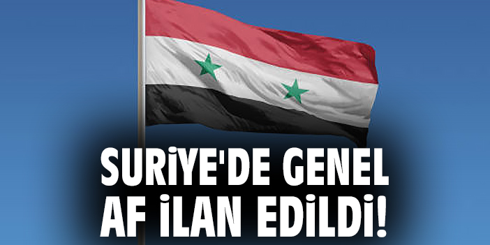 Suriye’de Genel Af: Esad’dan Önemli Adım!