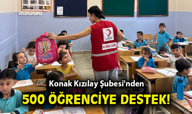 Konak Kızılay, 500 Öğrenciye Destek Sağladı
