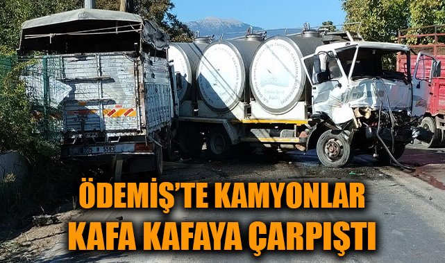 Ödemiş’te Kafa Kafaya Çarpışma: İki Yaralı!