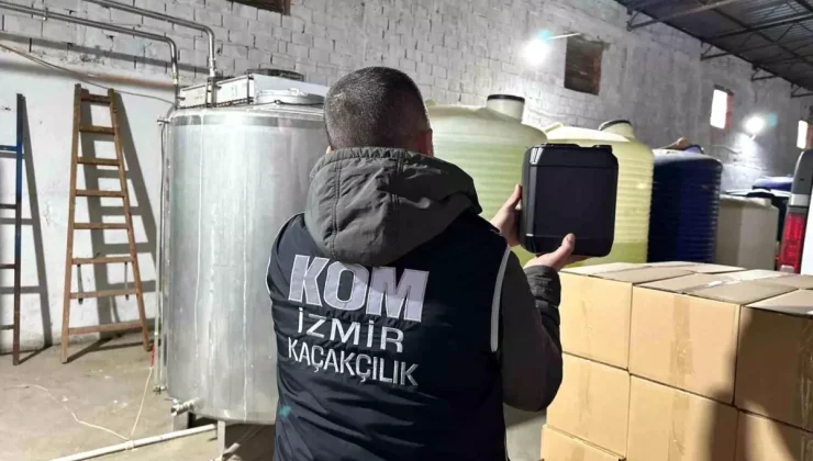 Menemen’de 28 Ton Etil Alkol Ele Geçirildi!