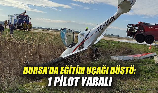 Eğitim Uçağı Pistten Çıktı: Pilot Yaralı!