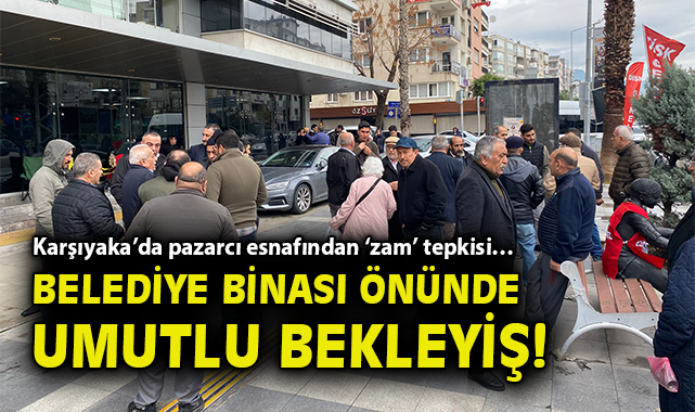 Pazarcılardan Katı Atık Bedeline Protesto!