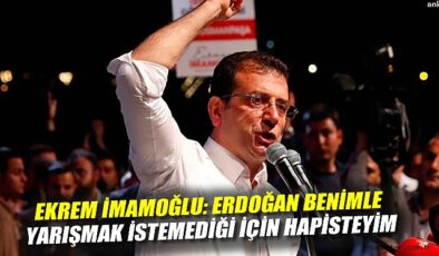 İmamoğlu: ‘Erdoğan ile yarışmaktan korkuyor’