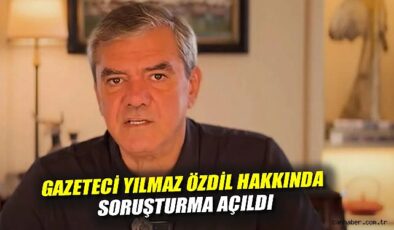 Yılmaz Özdil’e PKK Açıklaması Nedeniyle Soruşturma