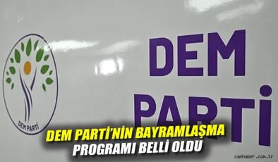 DEM Parti’den Partiler Arası Bayramlaşma Programı