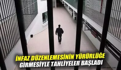 10. Yargı Paketi ile Cezaevlerinde Tahliyeler Başladı