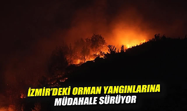 İzmir’de Orman Yangınları, Evler Zarar Görüyor!