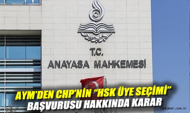 AYM, HSK Üyeleri Seçimini Görevsizlikle Reddetti