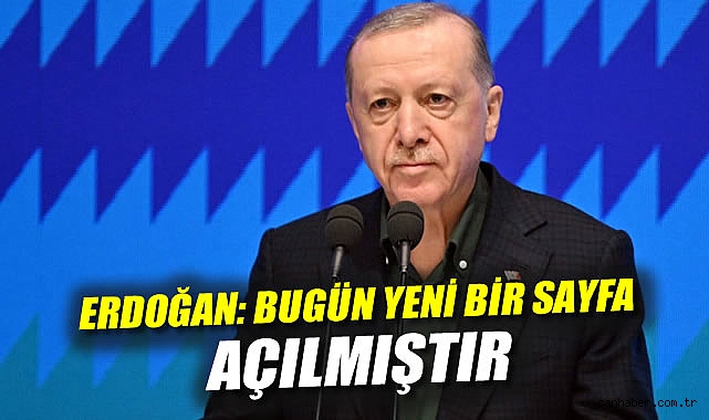 Erdoğan: Terörle mücadelede yeni dönem başlıyor