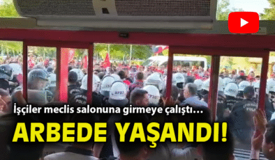 İzmir’de İşçi Eylemi: Meclis Girişi Karıştı!