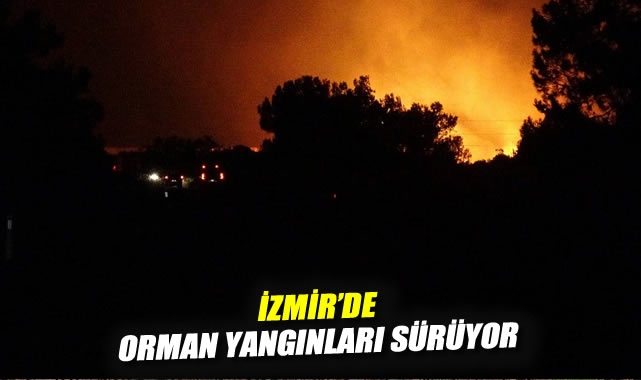 Çeşme ve Ödemiş’te Orman Yangınları Sebebiyle Tahliye!