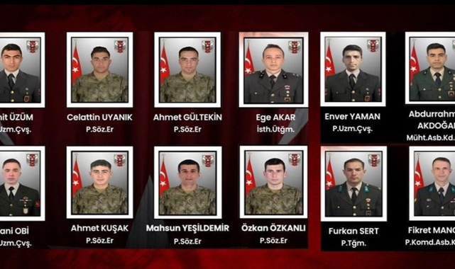 Pençe-Kilit’te Şehitler İçin MSB’den Açıklama