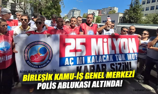 Kamu Emekçileri Yürüyüşüne Polis Ablukası!