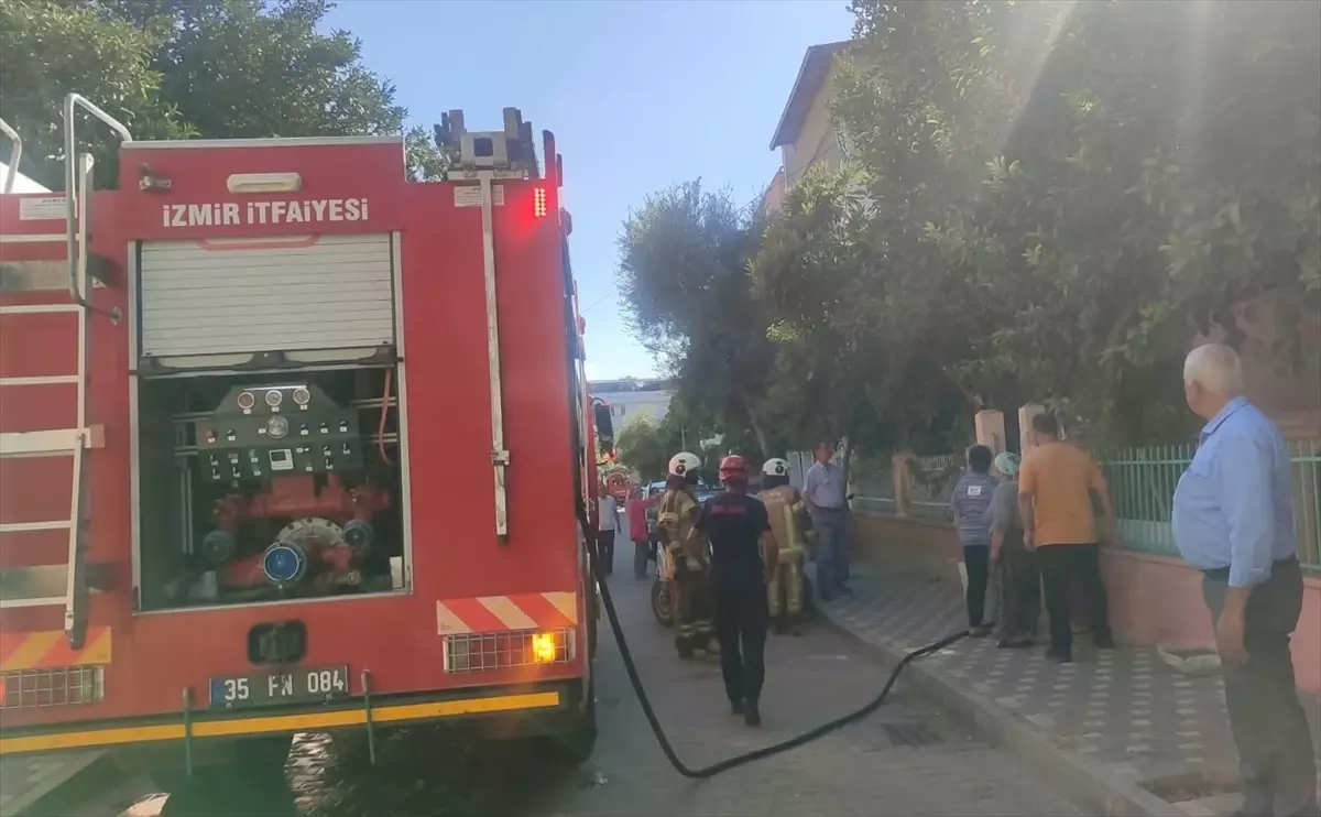 Ödemiş’te Evde Yangın Paniği, İtfaiye Müdahale Etti!