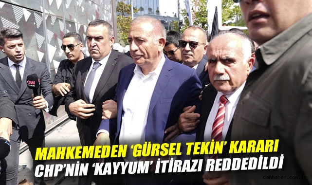 CHP’nin Kayyum İtirazı Ret Aldı: Gürsel Tekin Devam!