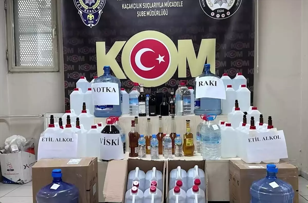 İzmir’de Yılbaşı Öncesi Kaçak İçki Operasyonu