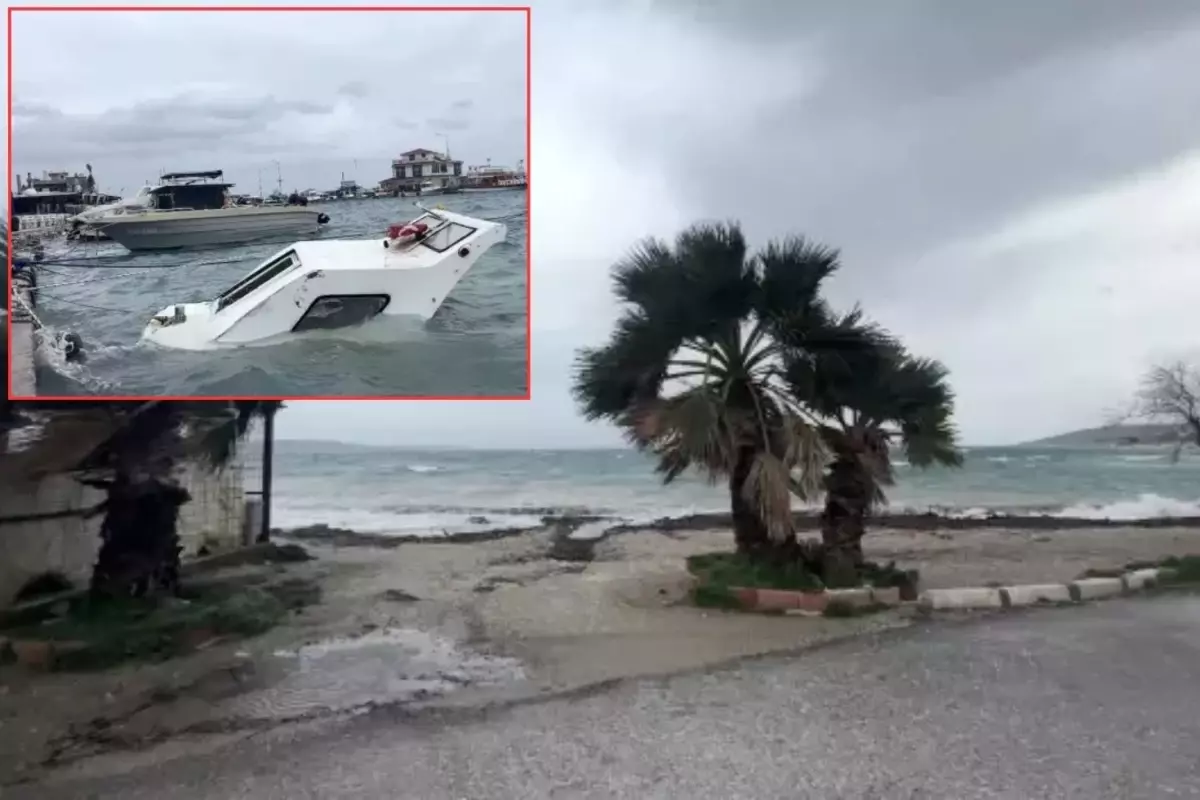 Karaburun’da Fırtına Tekne Felaketine Neden Oldu!