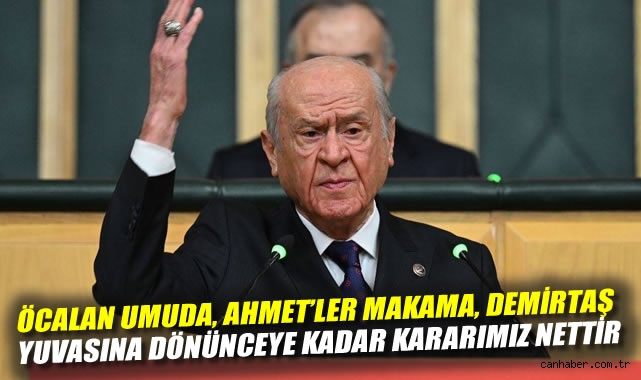 Bahçeli: Erken Seçim Yok, Hedef Huzur