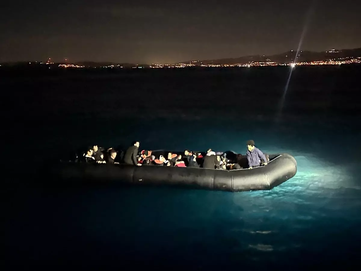 İzmir’de 43 Düzensiz Göçmen Yakalandı!
