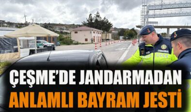 Bayramda Jandarmadan Sürücülere Moral Desteği