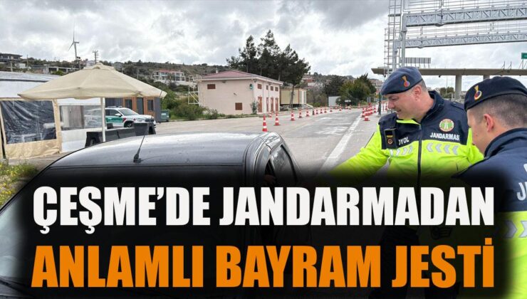 Bayramda Jandarmadan Sürücülere Moral Desteği