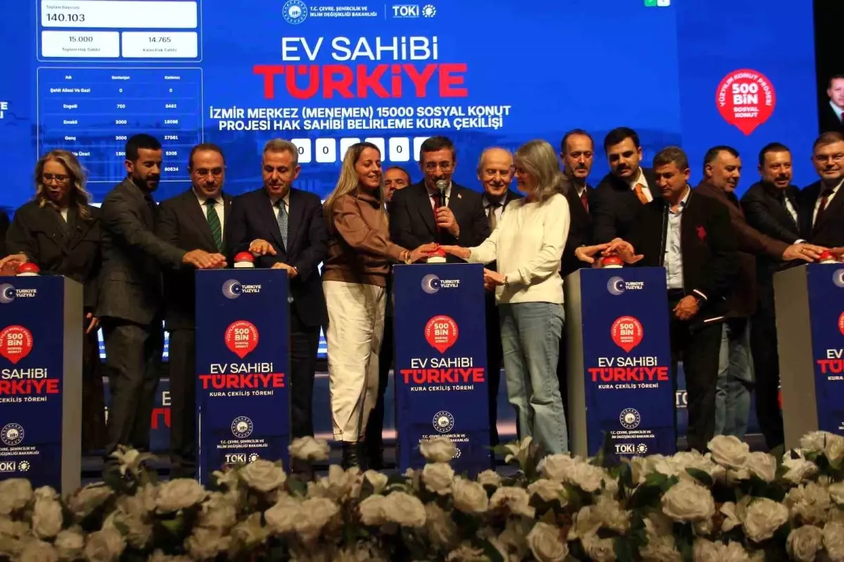 İzmir’de 21 Bin Sosyal Konut İçin Kura Çekildi!