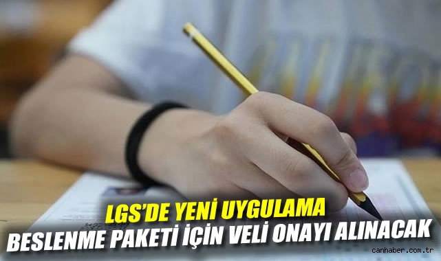 LGS’de Öğrencilere Beslenme Paketi Desteği!