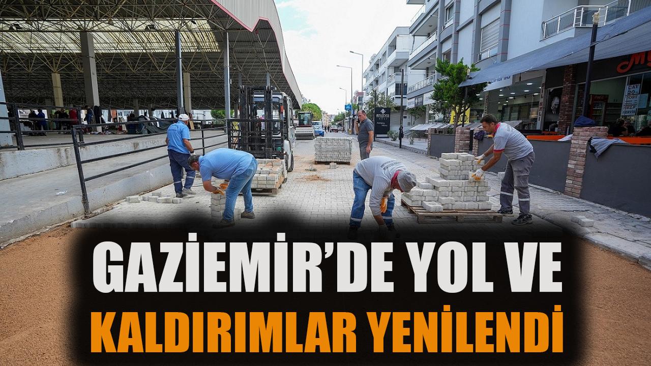 Gaziemir’de Yol ve Kaldırım Yenileme Atağı!